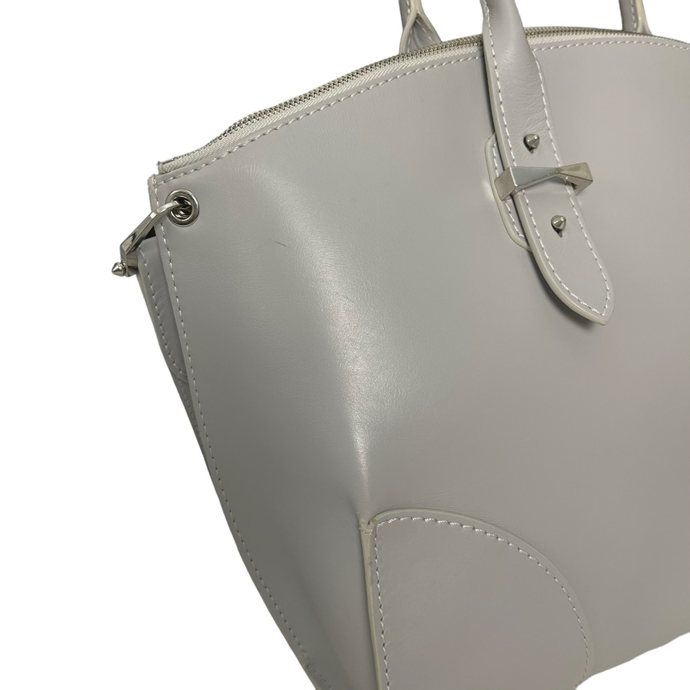 ALEXANDER McQUEEN LEGEND MEDIUM GRAY CONVERTIBLE SATCHEL - Picture 13 of 14